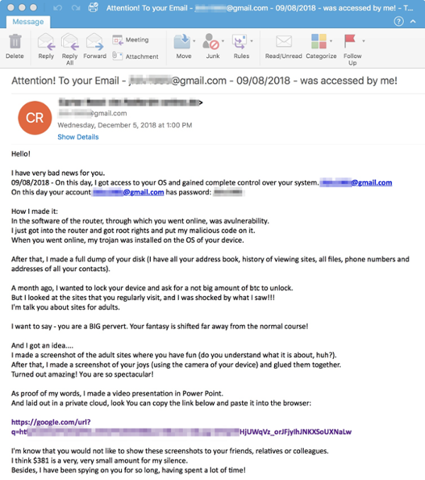 sextortion ransomware email