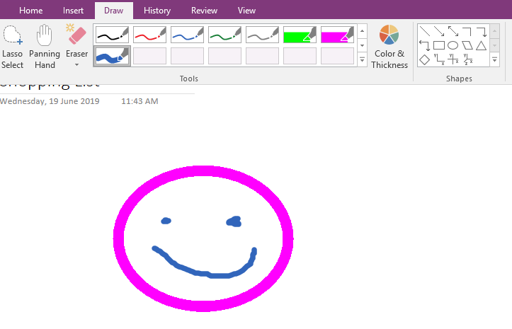 OneNote - Draw